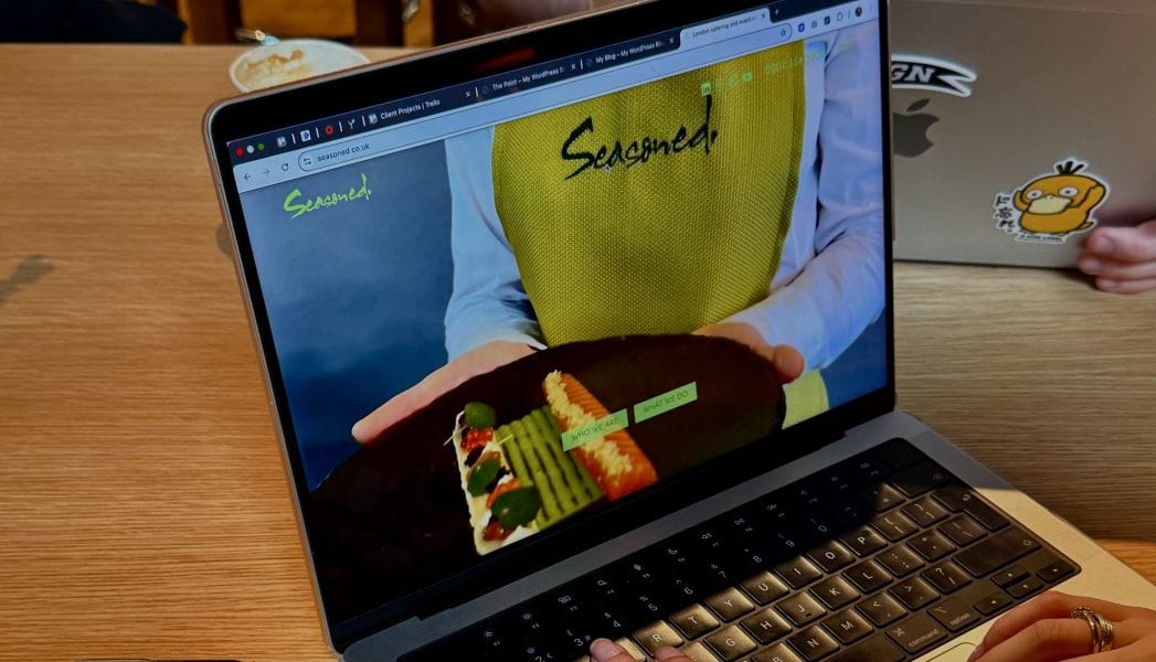 Modern animated website design