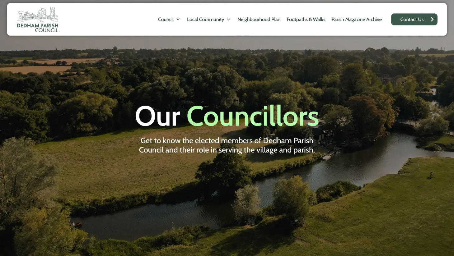 Dedham Parish Council cover